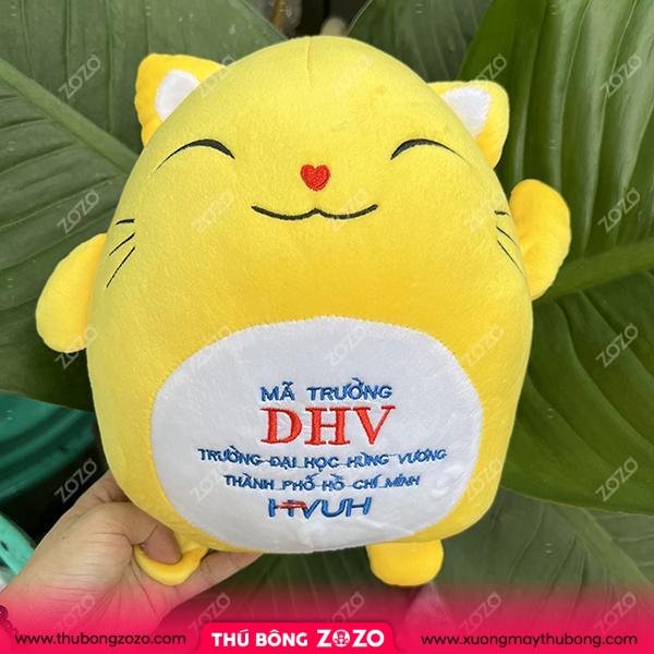 Đặt may thú bông thêu logo giá rẻ 2 gau bong qua tang in logo 8 1 1